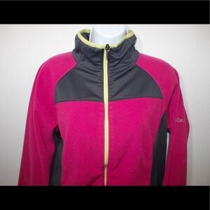 Columbia Athletic Fit Jacket Pink Grey XL